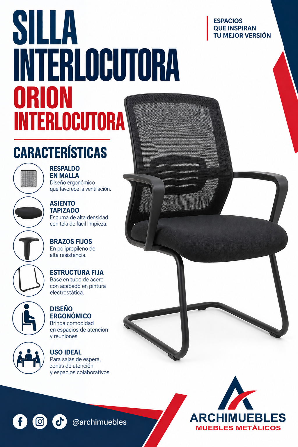 Ficha técnica de Orion Interlocutora Archimuebles